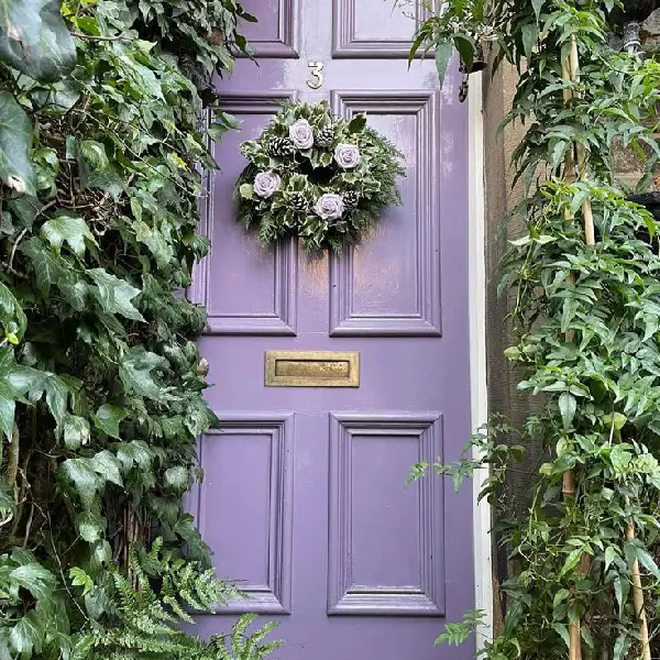 Soft Lavender front door